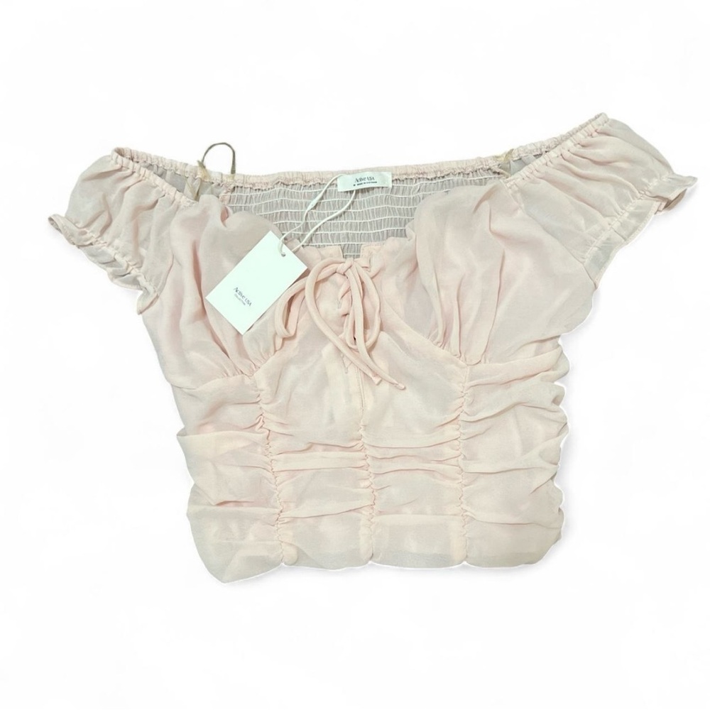 Active USA Light Pink Crop Top
